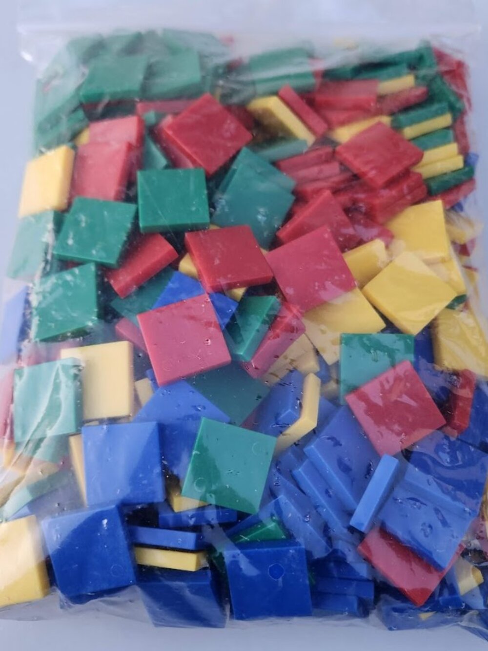 NEW 400 Square Color Tiles Math Manipulatives Sorting Stacking Comparing Blocks - Picture 4 of 6